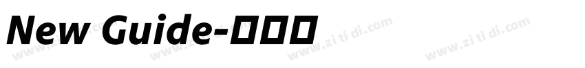 New Guide字体转换